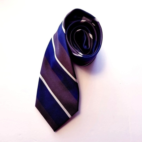 Sale 5/$25 Merona Men's 100% Silk Striped Necktie - Picture 1 of 4